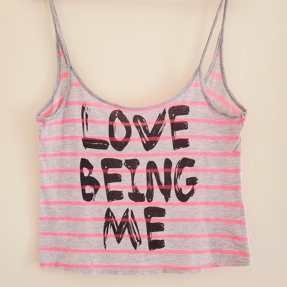 Hollywood Trash Women's Crop Tops Tees Pink Small